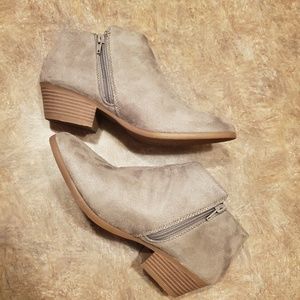 Suede booties
